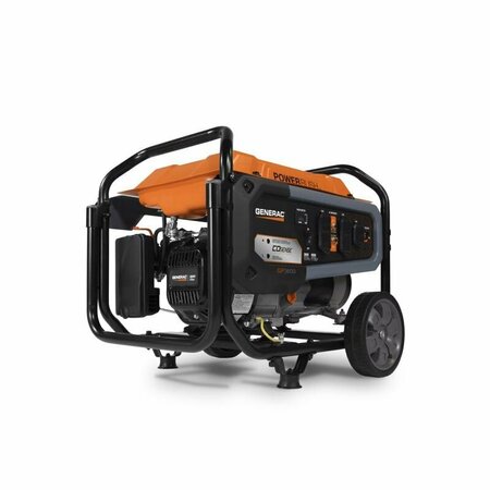 GENERAC Portable Generator, Gasoline, 3,600 W Rated, 4,500 W Surge, Recoil Start, 120V AC, 30 A A 7721